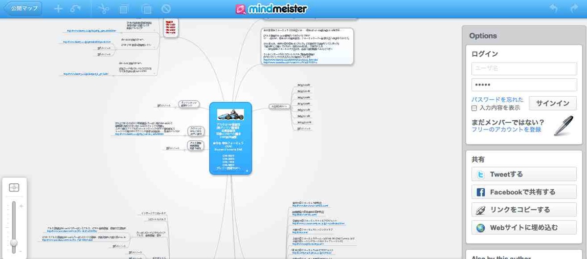 画像をクリックにて、マインドマスターmindmeister[思考空間を広げる]/マインドマップmindmap[図解表現技法・思考マップ]使用事例へリンク